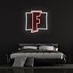 Buchstabe F LED Neonschild im minimalistischen Design