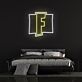 Buchstabe F LED Neonschild im minimalistischen Design
