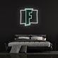 Buchstabe F LED Neonschild im minimalistischen Design