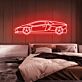 Sportwagen LED-Neonschild Schlafzimmer Wohnzimmer