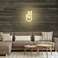 Hand mit Peace Zeichen LED-Neonschild Wohnzimmer Schlafzimmer