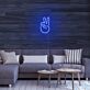 Hand mit Peace Zeichen LED-Neonschild Wohnzimmer Schlafzimmer