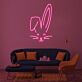 Hasengesicht LED-Neonschild Wohnzimmer Kinderzimmer
