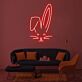 Hasengesicht LED-Neonschild Wohnzimmer Kinderzimmer