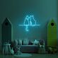 zwei Katzen auf einem Ast LED-Neonschild Wohnzimmer Kinderzimmer