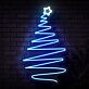 Weihnachtsbaum mit Stern LED-Neonschild Wohnzimmer Weihnachtsdeko