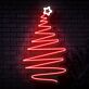 Weihnachtsbaum mit Stern LED-Neonschild Wohnzimmer Weihnachtsdeko