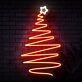 Weihnachtsbaum mit Stern LED-Neonschild Wohnzimmer Weihnachtsdeko