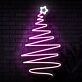 Weihnachtsbaum mit Stern LED-Neonschild Wohnzimmer Weihnachtsdeko