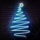 Weihnachtsbaum mit Stern LED-Neonschild Wohnzimmer Weihnachtsdeko