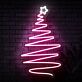 Weihnachtsbaum mit Stern LED-Neonschild Wohnzimmer Weihnachtsdeko