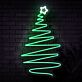 Weihnachtsbaum mit Stern LED-Neonschild Wohnzimmer Weihnachtsdeko