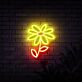 Gänseblümchen LED-Neonschild Wohnzimmer Schlafzimmer