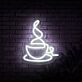 Kaffeetasse mit Dampf LED-Neonschild für Café Küche