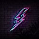Blitzsymbol LED-Neonschild für Wohnzimmer und Bar