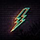 Blitzsymbol LED-Neonschild für Wohnzimmer und Bar