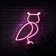 Eule LED-Neonschild Wohnzimmer Bar