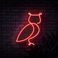 Eule LED-Neonschild Wohnzimmer Bar