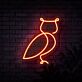 Eule LED-Neonschild Wohnzimmer Bar