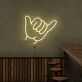 Shaka Handzeichen LED-Neonschild Bar Club