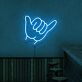 Shaka Handzeichen LED-Neonschild Bar Club