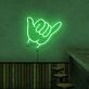 Shaka Handzeichen LED-Neonschild Bar Club