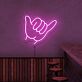 Shaka Handzeichen LED-Neonschild Bar Club