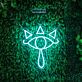 Auge mit Krone Symbol LED-Neonschild Wohnzimmer Gamingzimmer