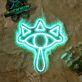 Auge mit Krone Symbol LED-Neonschild Wohnzimmer Gamingzimmer