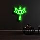 Auge mit Krone Symbol LED-Neonschild Wohnzimmer Gamingzimmer