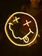 Smiley Gesicht mit gekreuzten Augen LED-Neonschild für Gaming Raum Bar