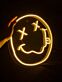 Smiley Gesicht mit gekreuzten Augen LED-Neonschild für Gaming Raum Bar