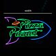 Pizza Planet Rakete LED Neonschild