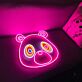 Panda Gesicht LED-Neonschild Kinderzimmer Wohnzimmer