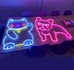Französische Bulldogge LED-Neonschild Wohnzimmer Schlafzimmer