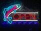 OPEN LED-Neonschild für Restaurant Fischladen