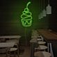 Cupcake mit Kirsche LED-Neonschild