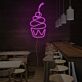 Cupcake mit Kirsche LED-Neonschild