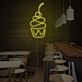 Cupcake mit Kirsche LED-Neonschild