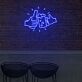 Flaschen- und Bierglas Motiv mit Händen LED-Neonschild für Bar Club