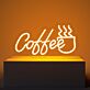 Coffee LED Neonschild für Café und Kaffeebar