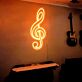 Violinschlüssel LED-Neonschild Musikstudio Wohnzimmer