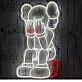 Figur mit verdecktem Gesicht LED-Neonschild Wohnzimmer Gamingzimmer