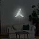 Basketballspieler Silhouette LED-Neonschild für Wohnzimmer Sportzimmer