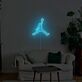 Basketballspieler Silhouette LED-Neonschild für Wohnzimmer Sportzimmer