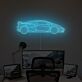 Sportwagen Silhouette LED-Neonschild für Büro und Wohnzimmer