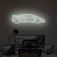 Sportwagen Silhouette LED-Neonschild für Büro und Wohnzimmer