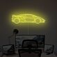 Sportwagen Silhouette LED-Neonschild für Büro und Wohnzimmer