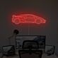 Sportwagen Silhouette LED-Neonschild für Büro und Wohnzimmer