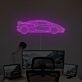Sportwagen Silhouette LED-Neonschild für Büro und Wohnzimmer